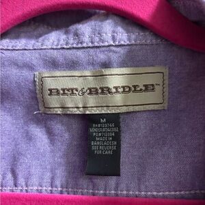 Ladies sleeveless Bit and Bridle shirt. Size Medium.